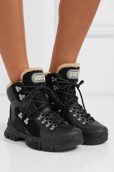 gucci flashtrek boots black